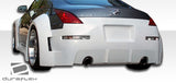 For 03-08 Nissan 350Z Z33 Duraflex B-2 Wide Body Rear Fender Flares - 2 Piece #103350