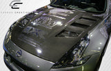 For 2009-2020 Nissan 370Z Z34 Carbon Fiber Circuit Hood - 1 Piece #105852