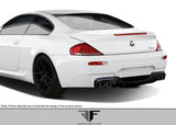 For 2006-2010 BMW M6 E63 E64 Convertible / 2DR Carbon Fiber AF-1 Rear Diffuser #108930