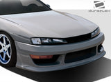 Fits 1997-1998 Nissan 240SX S14 Duraflex V-Speed Wide Body Front Bumper Cover #109513