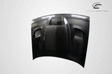 Carbon Fiber Hellcat Look Hood - 1 Piece for 2008-2023 Dodge Challenger #112475