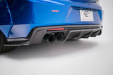 For 2016-2018 Chevrolet Camaro Carbon Fiber Grid Rear Diffuser - 1 Piece #113050