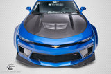 For 2016-2018 Chevrolet Camaro Carbon Creations DriTech Grid Front Splitters 2PC #113176