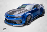 For 2016-2018 Chevrolet Camaro Carbon Creations DriTech Grid Front Splitters 2PC #113176