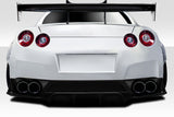 Fits 2009-16 Nissan GT-R R35 Duraflex LBW Rear Diffuser / Splitters - 3 Piece #113510