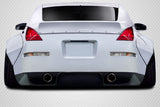 Carbon Fiber Rear Diffuser - 3 Piece for Nissan 350Z Z33 2003-2008  #113547