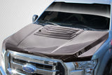 Fits 2015-2020 Ford F-150 Carbon Fiber Raptor Look Hood - 1 Piece #114112