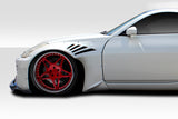 Fits 2003-2008 Nissan 350Z Z33 Duraflex RBS Front Fender Flare Add Ons - 2 Piece  #114883