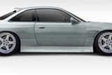 Fits 1995-1998 Nissan 240SX S14 Duraflex Type U V2 Side Skirts Rocker Panels  #114949