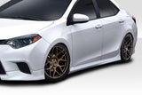 Fits 2014-16 Toyota Corolla Zeta Duraflex Side Skirts Rocker Panels  #115048