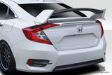 For 2016-2019 Honda Civic 4DR Duraflex Type R Look Wing Spoiler - 3 Piece  #115186
