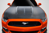 Carbon Fiber GT500 V2 Hood for 2015-2017 Ford Mustang  #115200