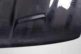 Fits Carbon Fiber Dual Ram Air Hood 1Pc Fits 1999-2002 Silverado   #115434
