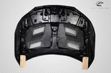 Fits 2013-2015 Honda Accord 4DR Carbon Fiber  AMS Hood  #115505