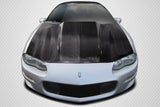 For 1998-2002 Chevrolet Camaro Carbon Fiber Cowl Hood - 1 Piece  #115519