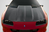 For 1993-1997 Chevrolet Camaro Carbon Fiber Cowl Hood - 1 Piece   #115520