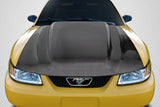 Carbon Fiber Cowl Hood -1 Piece for 1999-2004 Ford Mustang #115529