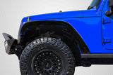 For 2007-2018 Jeep Wrangler Carbon Fiber Rugged Front Fenders - 2 Piece #115680
