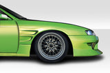 For 97-98 Nissan 240SX S14 Duraflex D1 Sport (+30mm) Front Fenders 2 Piece #115700