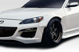For 2009-2011 Mazda RX-8 Duraflex RBS Front Fender Flares (+50mm) - 4 Piece  #115825