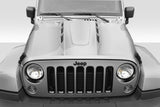 For 2007-2018 Jeep Wrangler Duraflex AVG Hood - 1 Piece   #115893