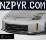 MZ Style Carbon Fiber front Lip Spoiler for 2006-2008 Nissan 350Z Z33  #113455