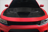 Carbon Fiber Hellcat Look Hood for 2015-2023 Dodge Charger  #119205