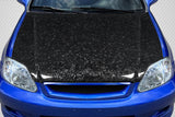 Carbon Fiber Hood - OEM Look for 1999-2000 Honda Civic  #119235