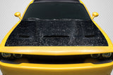 Carbon Fiber Hellcat Look Hood for 2008-2023 Dodge Challenger  #119240