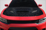 Carbon Fiber Hellcat Look Hood for 2015-2023 Dodge Charger