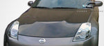 Fits 2007-2008 Nissan 350Z Z33 Carbon Fiber OEM Look Hood - 1 Piece  #104775