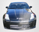 Carbon Fiber OEM Look Hood - 1 Piece for Nissan 350Z Z33 2003-2006  #100501