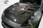 Fits 2009-2020 Nissan 370Z Z34 Carbon Fiber Circuit Hood - 1 Piece #105852