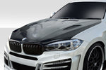 Fits 2015-2019 BMW X6 F16 / X6M F86  AF-1 Carbon Fiber Hood ( CFP ) - 1 Piece  #114162