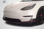For 2018-2020 Tesla Model 3 Carbon Fiber  GT Concept Front Lip - 1 Piece  #115466