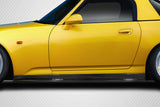 For 2000-2009 Honda S2000 Carbon Fiber Type JS  Side Skirts Rocker Panels 2Pc #115539