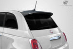 Fits 2012-2017 Fiat 500 Carbon Fiber Abarth Look Roof Wing Spoiler - 1 Piece #115624