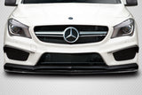 Fits 2014-15 Mercedes CLA Class C117 CLA45 Carbon Fiber R Spec Front Lip Under Spoiler #115626