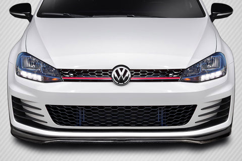 Fits 2015-2017 Volkswagen Golf GTI Carbon Fiber Max Front Lip Under Spoiler   #115910