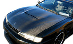 Fits 1997-1998 Nissan 240SX S14 Carbon Fiber M-1 Sport Hood - 1 Piece  #103217
