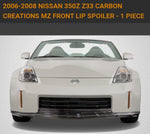 For 2006 - 2008 Nissan 350z MZ Style Carbon Fiber front lip Item 113455