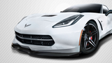 For 2014-2019 Chevrolet Corvette C7 Carbon Creations Apex Front Splitter - 3 Pieces Item #112472